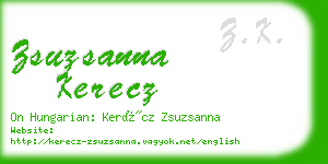 zsuzsanna kerecz business card